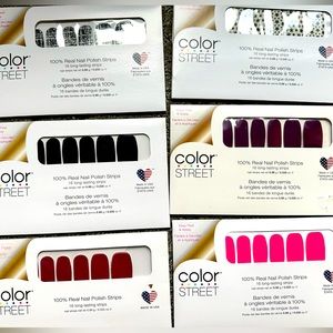 Lot of 6 Color Street Nail Strips - Brand New!